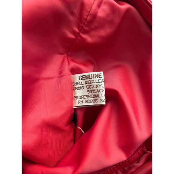 Vintage J. Park Collection Red Genuine Leather Pants - Picture 10 of 10